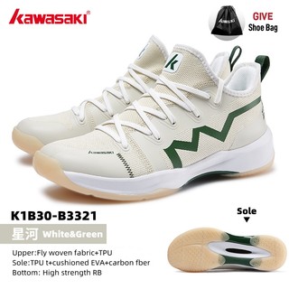 Kawasaki 2024 Giày Cầu Lông Mới Honor Series K1B30-B3321 Nữ Và Nam Huấn Luyện Chuyên Nghiệp Chống Trơn Trượt Bền Chống Sốc Giày Thể Thao Retro