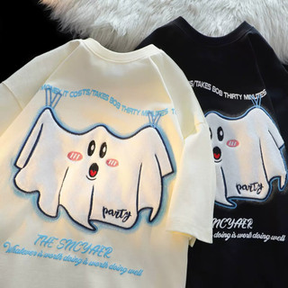 Áo thun ngắn tay in hình Cotton nguyên chất dành cho nữ dáng rộng mỏng hơn trông phù hợp