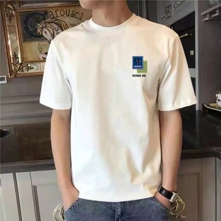 Mùa hè Cotton Nguyên Chất Phong Cách Mới Áo Thun Ngắn Tay Nam Rời Nửa Tay Hợp Thời Trang In Hình Hàng Đầu