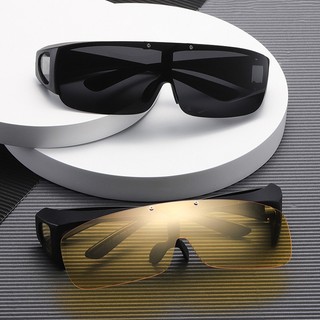  Kính râm vuông Photochromic 2 trong 1 Nam và Nữ Phân cực ngoài trời Flip-top Đi xe đạp Kính râm Lái xe Tầm nhìn ban đêm Kính mắt 