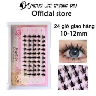 Mengjieshangpin ngọt ngào mát mẻ nhỏ man yêu lông mi giả năm hàng phân đoạn lông mi tự nhiên 10-12mm