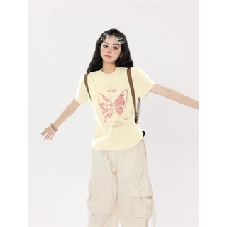 local brand ZEVILL áo phông nữ mới nhất hè 2024. áo phông body nữ xinh baby tee.áo ôm body.áo thun trơn. Mã kiểu dáng Y1289