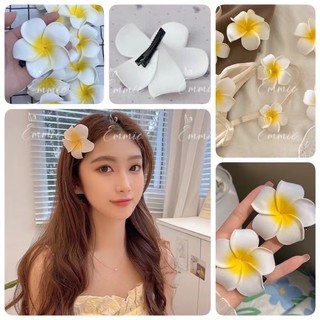 Hoa sứ size 7cm cài tóc đi biển, đi du lịch siêu xinh