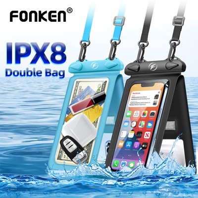 Túi điện thoại Fonken chống thấm IPX8 móc đôi
