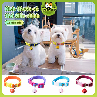 PetPals Thiết kế khóa bấm giúp Vòng cổ phản quang cho thú cưng Vòng cổ thú cưng có thể điều chỉnh Dây đeo vòng cổ chó mèo có chuông và khóa an toàn vòng cổ cho chó vòng cổ cho mèo con vòng đeo cổ cho chó xích mèo dây dắt mèo HHMPS0085