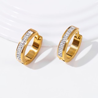 1 Cặp 19MM Mạ Vàng Titan / Thép Không Gỉ Vòng Bông Tai Dành Cho Nữ Nam Bé Trai Bé Gái Punk Vòng Tròn Lớn Tai Quà Tặng Không Gây Dị Ứng