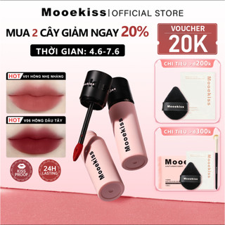 Son bùn Mooekiss   Loại son sáng da nâng khí chất cho phái nữ   Son bóng mỏng nhẹ dưỡng ẩm   Son tint lì không khô môi   Nhiều màu son để lựa chọn