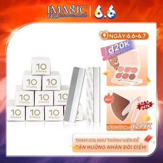 Hộp 10 Lưỡi Dao Tỉa Chân Mày IMAGIC Trang Điểm Chuyên Dụng