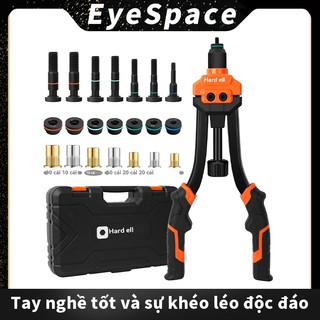 Công cụ đinh tán, Bộ dụng cụ đinh tán cầm tay 14 "với 100 chiếc hạt đinh tán và vòng tay 7 mét & Inch M6 M8 M10, 1 / 4-20, 5 / 16-18, 3 / 8-16, 10-24 và hộp đựng chắc chắn