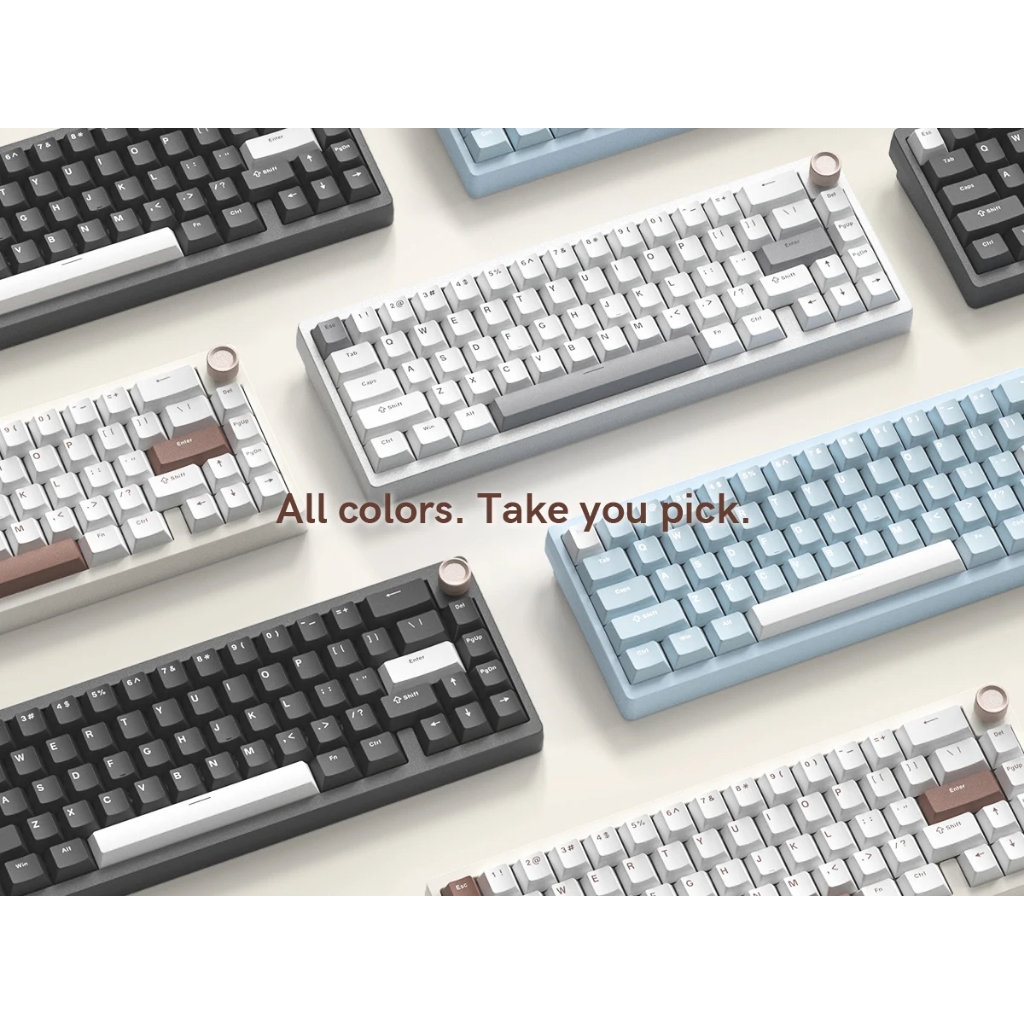 Bàn phím cơ không dây WOMIER SK65 QMK / VIA có núm 65% Đệm Nhôm 3 chế độ Bàn phím có thể gập lại nóng cho PC Máy tính xách tay | BigBuy360 - bigbuy360.vn