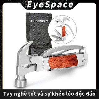Dụng cụ đa năng búa 14 trong 1 cao cấp, Dụng cụ đa năng cho gia đình, Thiết bị cắm trại và công việc, Búa, Kìm, Dao sinh tồn, v.v.