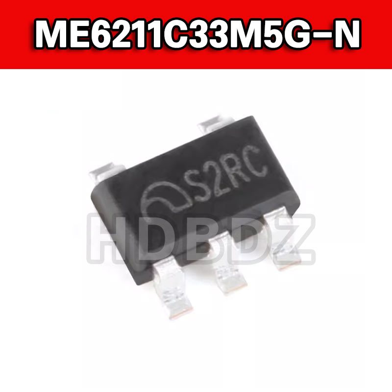 20 CHIẾC ME6211C33M5G-N ME6211C SOT23-5 S2RC 3.3V 0.5A Điện Áp Thấp Sự Khác Biệt Tuyến Tính Điều Chỉ