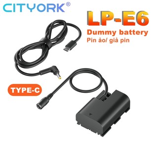Pin giả canon lp-e6 nguồn ngoài 60d 70d 80d 5d mark ii 6d 7d 5ds