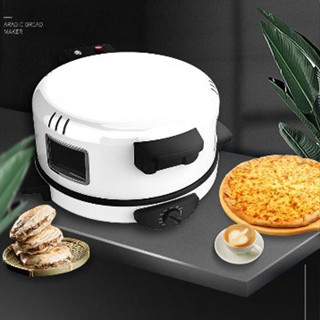 [Hàng Hot] Lò nướng bánh pizza điện 2000W Ngoài trời trong nhà Bàn di động 12 inch Máy làm mì