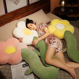 Gối Hoa Gối Hoa 130cm Bé Gái Ngủ Chân Gối Đầu Gối Phòng Ngủ Gối Gối Gối Dài Quà Tặng Sinh Nhật