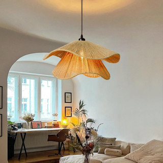  Đèn Thả Bàn Ăn Vintage Đèn Thả Trần Nhật Led Đèn Treo Trang Trí Phòng Ngủ Phòng Khách Đèn Chùm Mây Tre 