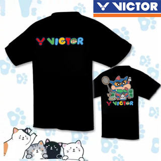 Victor 2024 Mùa Xuân Mới adminton Jersey Nam Nữ Tay Ngắn BMesh Nhanh Khô Thanh Thiếu Niên / Đội Thi Đấu Quần Áo [Size S-4XL]