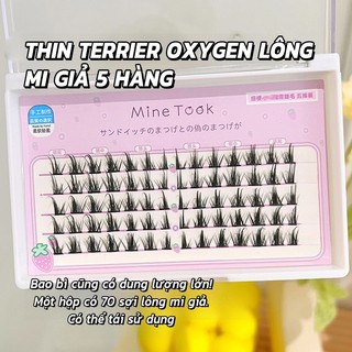 Mỏng thân oxy lông mi quỷ nhỏ lông mi giả cụm lông mi đơn gói năm hàng