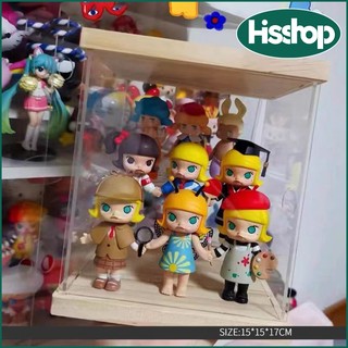  Hộp trưng bày nhỏ hộp mô hình popmart mini 15 * 15 * 17cm kèm 2 cầu thang 