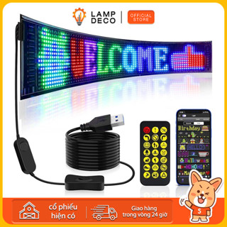 Ứng dụng đa ngôn ngữ Có thể lập trình DIY Cuộn quảng cáo Đèn LED hiển thị màn hình ô tô với điều khiển từ xa Ma trận chống nước