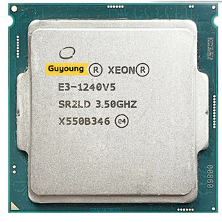 Yzx xeon e3 1240 v5 e3-1240v5 e3 1240v5 e3-1240 v5 bộ xử lý cpu tám lõi tứ 3,5 ghz 80w lga 1151