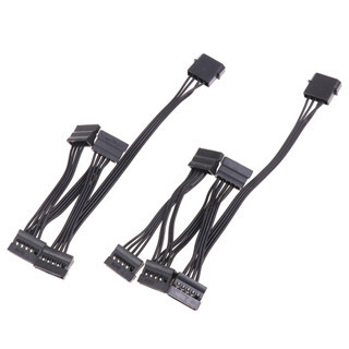 E-woitd 4Pin 1 Nam Đến 3 / 4 / 5 / 6 Nữ Splitter SATA Power Nối Dài Cáp Ổ Cứng HNVN