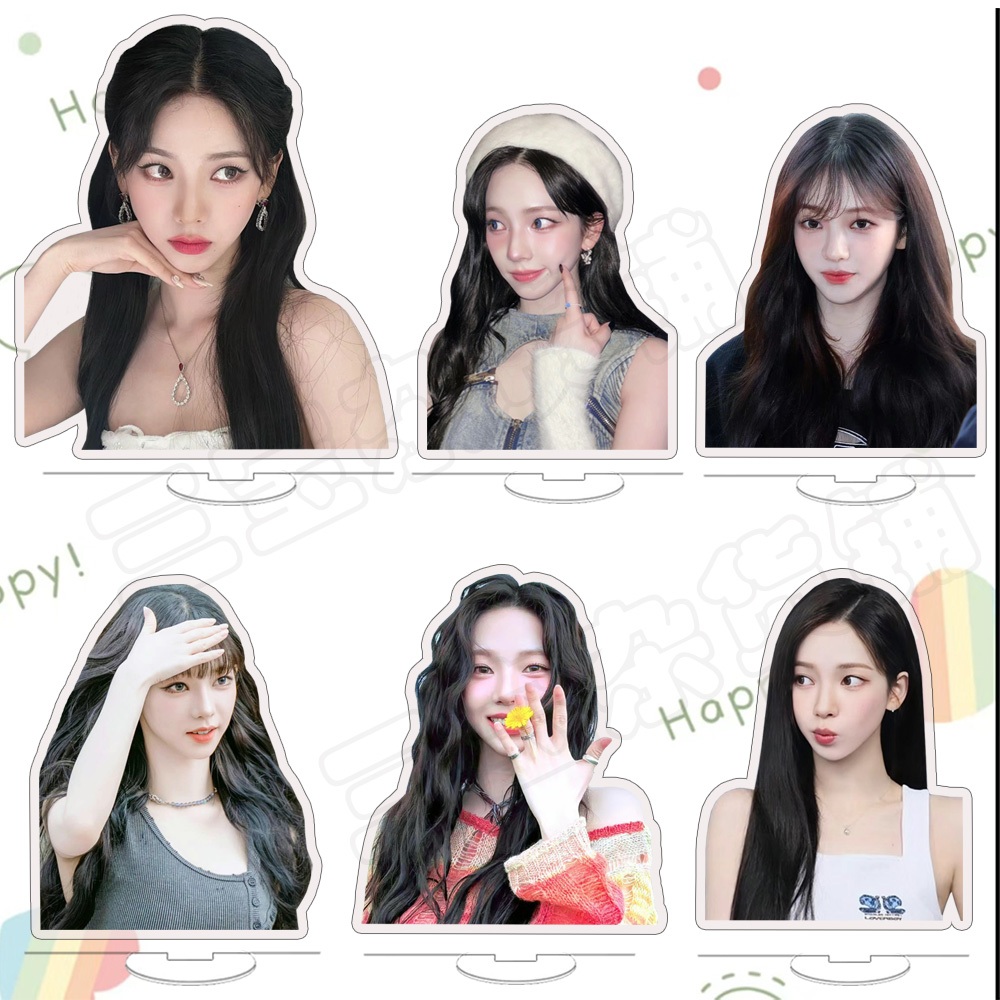 Yu Ji Min Aespa Acrylic Standee Quà tặng học sinh hai mặt