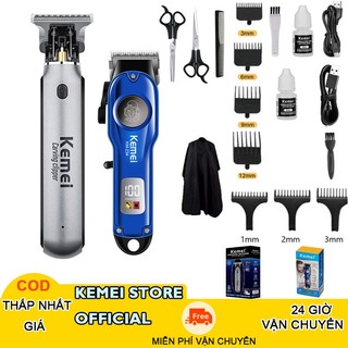 Kemei km-1757 & km-234 lcd máy cạo râu điện có thể sạc lại dao cạo râu không dây