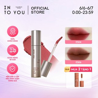 【Thời hạn hiệu lực: 6-12 tháng】INTO YOU Son Bóng Đậm Đặc Son Mịn Son Lì Velvet Matte Sinh Viên Màu Đỏ Nâu