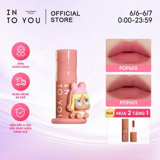 INTO YOU POP MART Son Mịn Cushion Phấn Má Đơn Sắc Matte