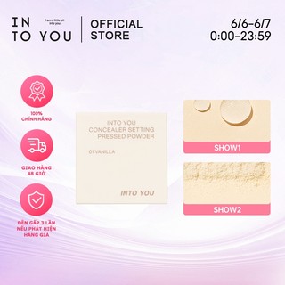 OFF-WHITE Into YOU che khuyết điểm và đặt bột V1 bột cài đặt màu trắng thoáng khí và mỏng trang điểm địa phương mờ