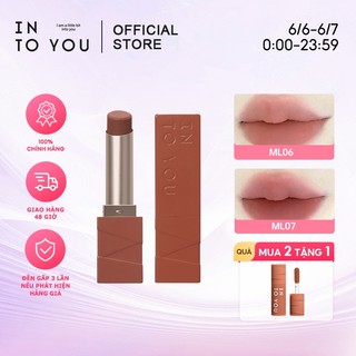 INTO YOU Son Môi Màu Nhung Lì Làm Đều Màu Và Mịn Môi Lâu Trôi Chính Hãng
