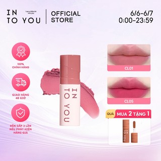 INTO YOU X PANTONE Son Mịn Màu Sắc Hợp Tác Matte Mờ Lụa Dùng Được Cho Cả Môi và Má