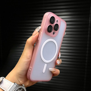 【2 in 1/Acrylic hard case/Purple】Ốp lưng compatible for iPhone 11 12 13 14 15 pro max case