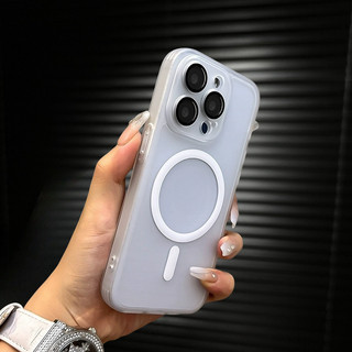 【2 in 1/Acrylic hard case/Purple】Ốp lưng compatible for iPhone 11 12 13 14 15 pro max case