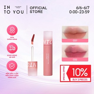 【Thời hạn hiệu lực: 6-12 tháng】INTO YOU Son Bóng Đặc Sương Mù Matte Mờ Gel Jelly Texture 3.2g