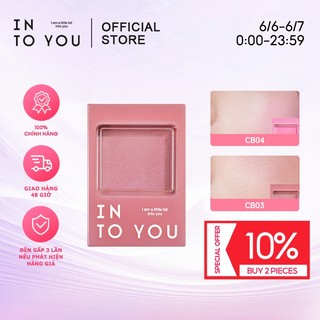 INTO YOU PANTONE Phấn Má Đơn Sắc Tự Nhiên Nâng Tông Da