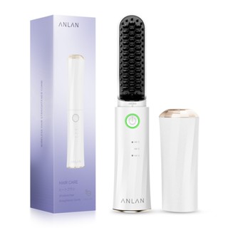 ANLAN Máy duỗi tóc Ion không dây USB Bàn chải duỗi tóc Lược sưởi ấm Styler Lược không dây điện Ion âm
