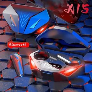 Tai nghe chơi game X15TWS Tai nghe không dây có Mic Bass Định vị âm thanh âm thanh nổi 9D Tai nghe HiFi cho game thủ