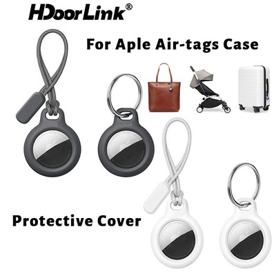 Hdoorlink Cho Aple Air-tags Vỏ Bảo Vệ Bao đựng Air-tag Chất Theo Dõi Phụ Kiện Chống Mất Tay Có Móc Khóa