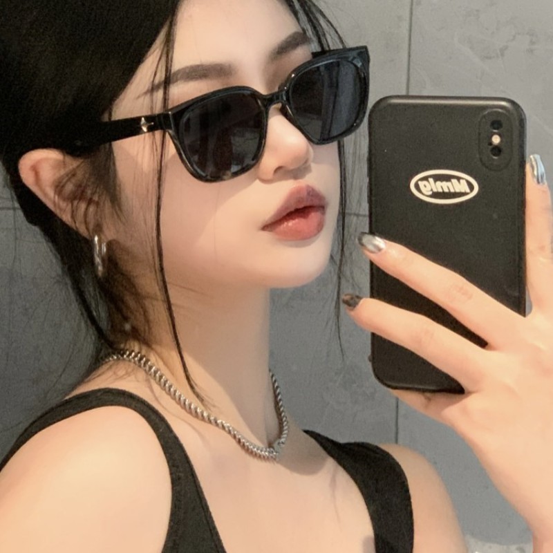 Jojo COCO Kính râm phong cách mới Kính râm mắt mèo phong cách Hàn Quốc Ngôi sao vuông Chống tia cực tím Thích hợp cho cả nam và nữ