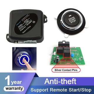 Car Remote Engine Starters Button Door Lock Keyless Entry System Central Locking Alarm System Kit