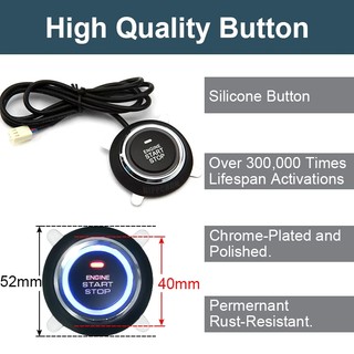 Car Remote Engine Starters Button Door Lock Keyless Entry System Central Locking Alarm System Kit