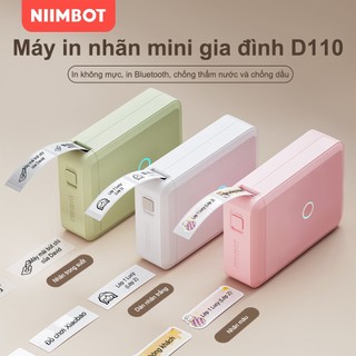 NIIMBOT D110 Máy in nhãn Máy in nhãn di động không dây Bluetooth nhiệt không cần mực 