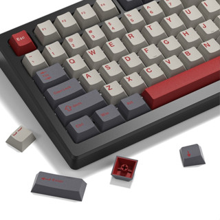 Womier 132 Phím PBT Keycaps Retro Cherry Profile Double Shot Custom Key Caps Set cho 60% 65% 70% 100% Cherry Gateron MX Switch
