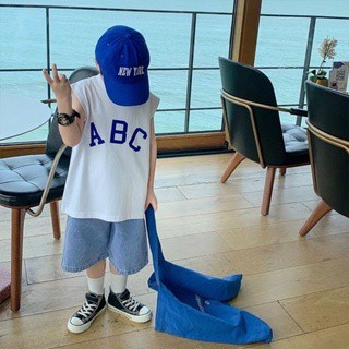 KH Áo vest trẻ em loại A đế cổ tròn cotton nguyên chất dành cho trẻ trung và lớn Áo vest nam nữ thông thường 3-12 tuổi