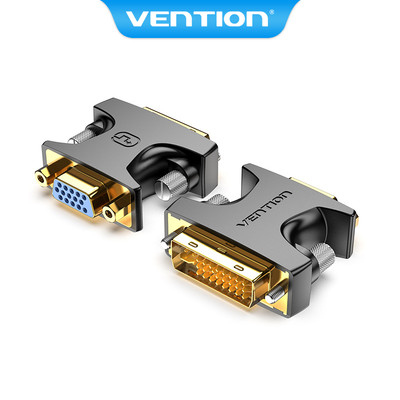 Bộ chuyển đổi Vention Dvi Male sang Vga Female Dvi-I 24 + 5 Bi-Directional 1080p 60hz cho Tv Pc