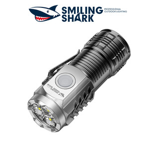 Smile Shark SD1033 Đèn pin Mini Đèn pin siêu sáng Đèn pin có kẹp kim loại từ tính USB di động có thể sạc lại Đèn pin kim loại chống nước ngoài trời