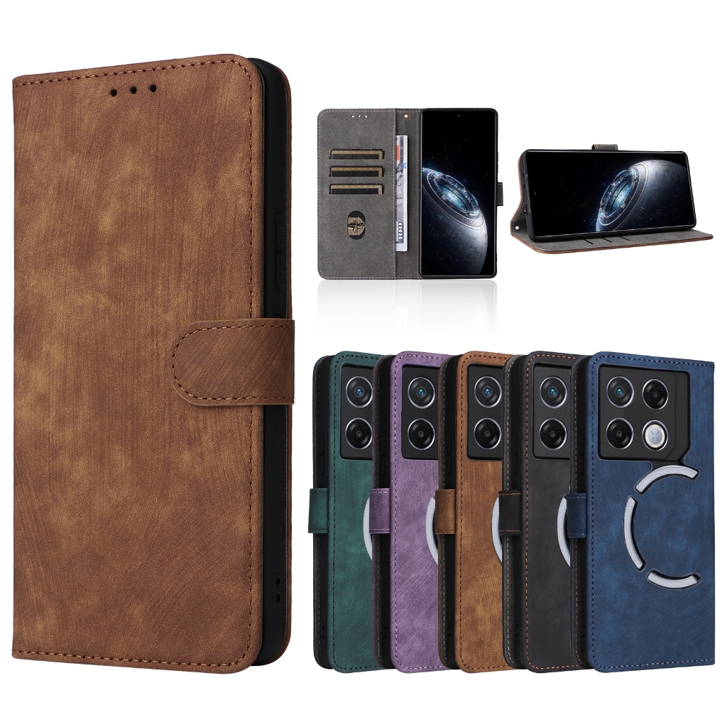 Infinix GT 20 Pro InfinixGT20Pro GT20Pro 20Pro Retro Thẻ Da PU Khe Cắm Ví Flip Case Khóa Đứng Vỏ Có 