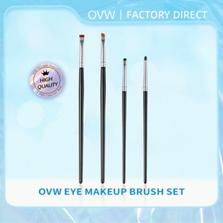  OVW Bộ cọ trang điểm Bàn chải kẻ mắt vát Bàn chải phấn mắt Bàn chải trang điểm đầu mỏng 
